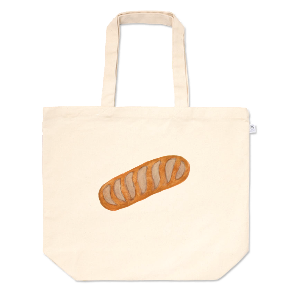 「バゲット」イラストお買い物バッグ