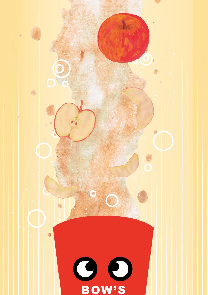 アップルジュース　イラスト