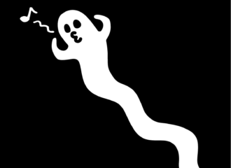 くちぶえおばけ　イラスト