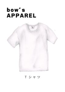 「半袖Tシャツ」イラスト