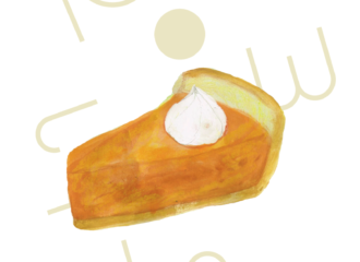 パンプキンパイ　イラスト
