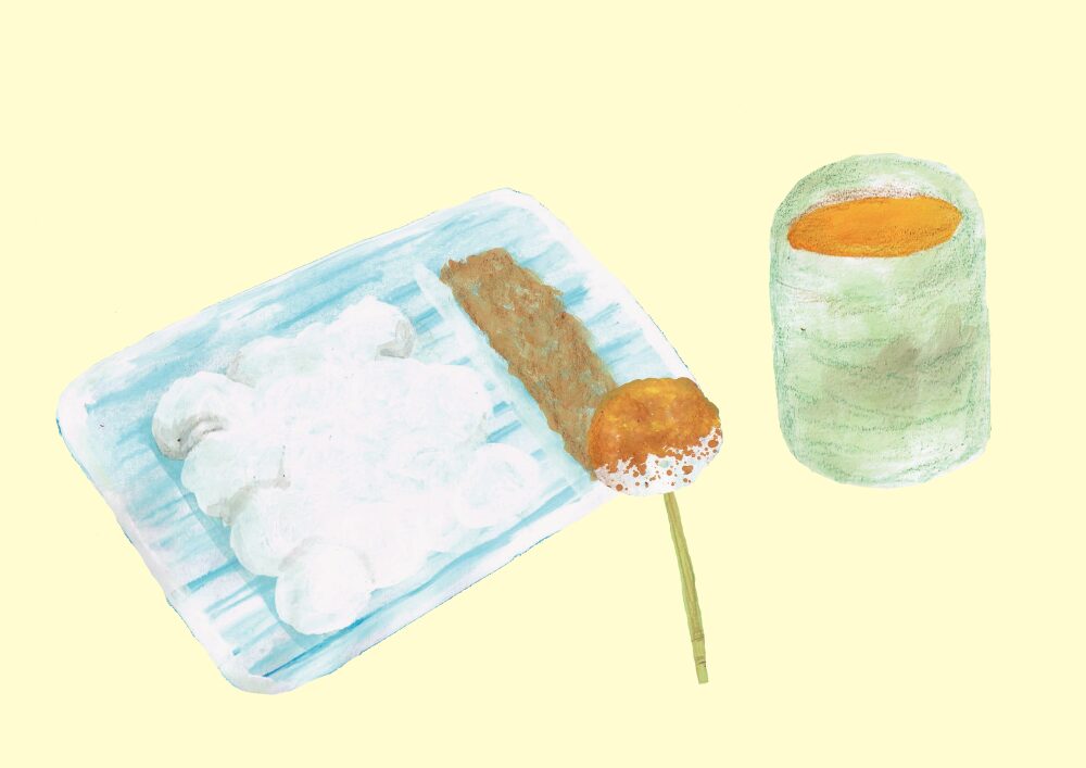 わらび餅　イラスト