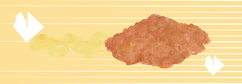 チキンフィレバーガー　イラスト