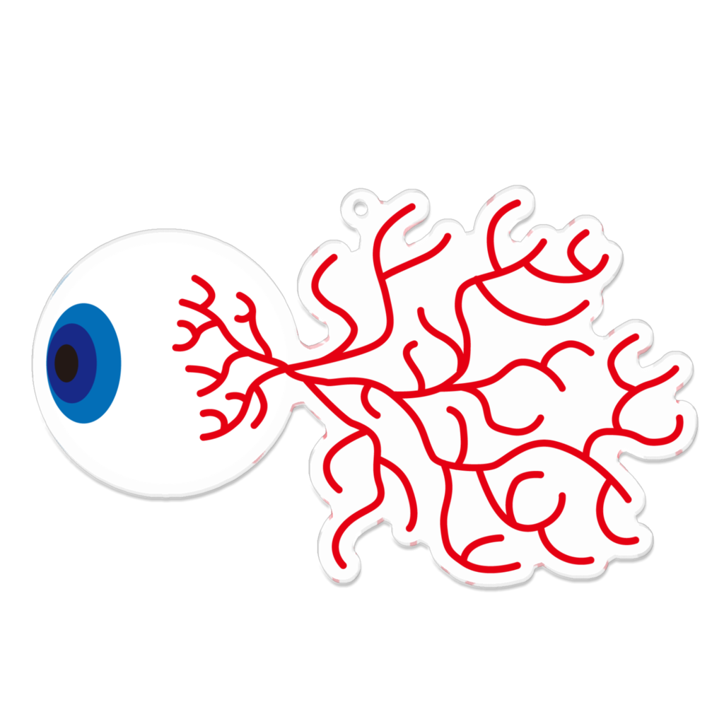 「MUDAI視覚細胞分裂」イラストアクリルキーホルダー