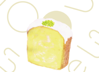 レモンケーキ　イラスト