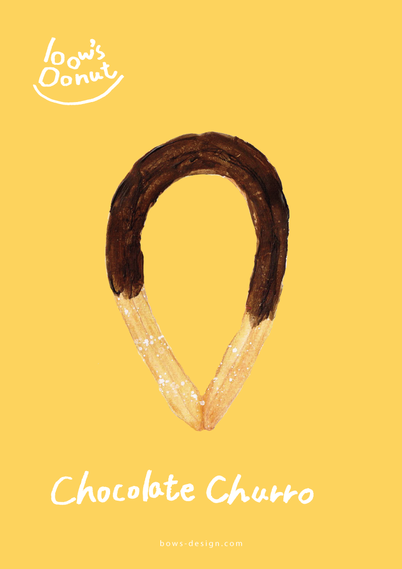 チョコレートチュロス　イラスト