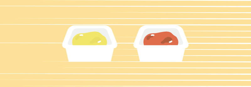 バーベキュー＆マスタード　イラスト