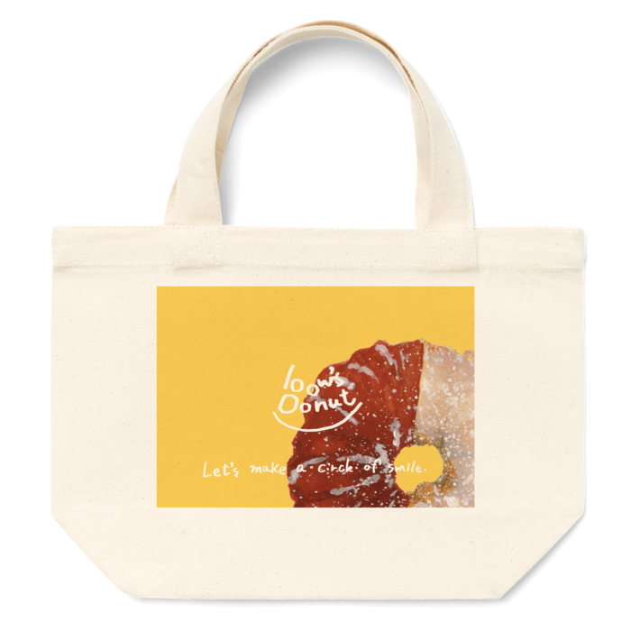 「bow's Donutsイラスト」お買い物バッグ
