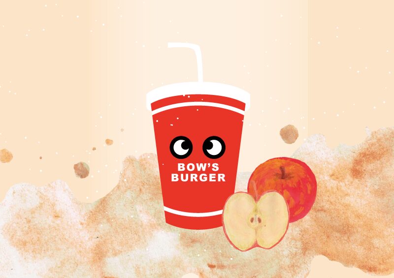 アップルジュース　イラスト