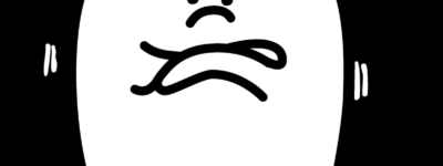 かべおばけ　イラスト