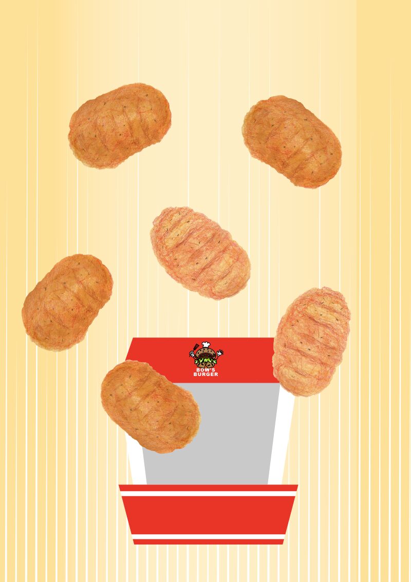 チキンナゲット　イラスト