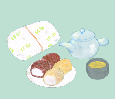 LINEスタンプ　おはぎ