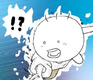 LINEスタンプ　泳ぐ坊太