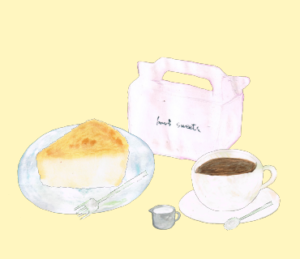LINEスタンプ　チーズケーキ