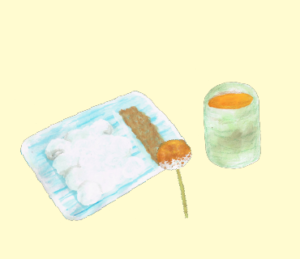 LINEスタンプ　わらび餅