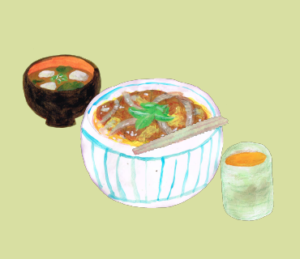 LINEスタンプ　カツ丼