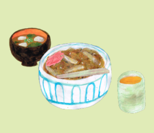 LINEスタンプ　牛丼