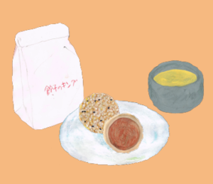 LINEスタンプ　ごま団子