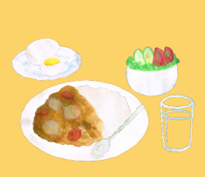 LINEスタンプ　カレー