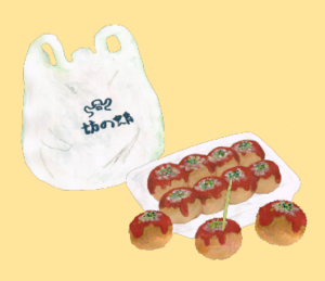 LINEスタンプ　たこやき