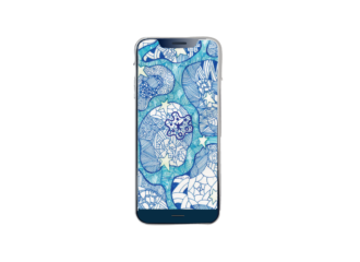 「境界」模様イラストスマホ用壁紙