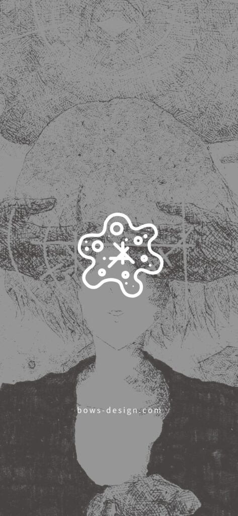 「アメーバ あの時の肖像画」イラストスマホ用壁紙