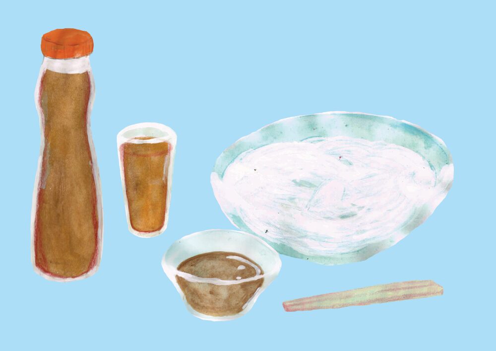 そうめん　イラスト