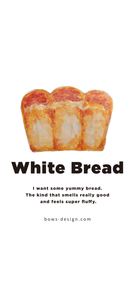 パン　イラストスマホ用壁紙