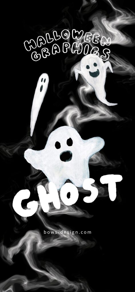 お化け　スマホ用イラスト壁紙