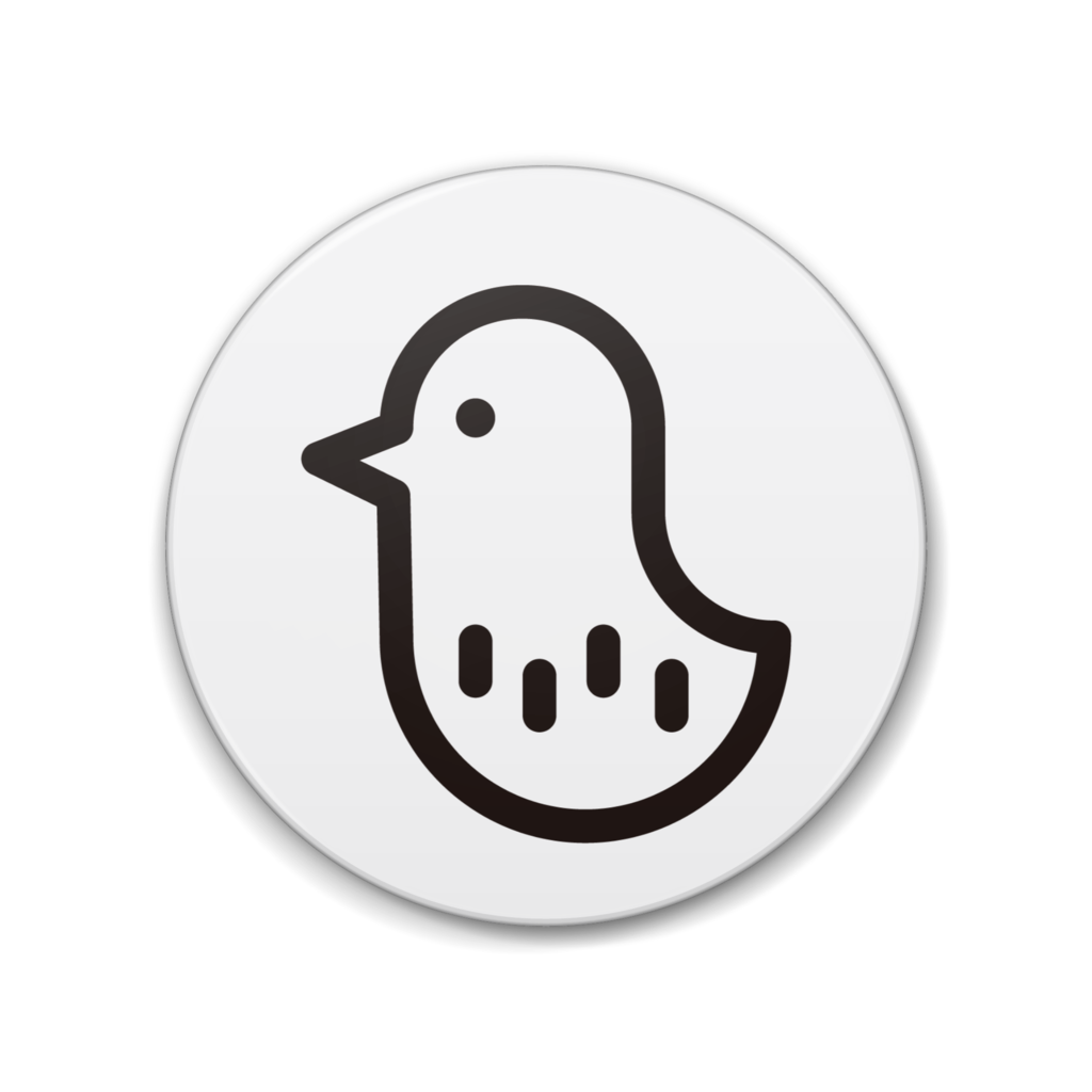 鳥　イラスト缶バッジ