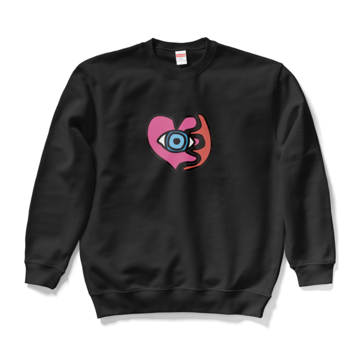 感覚の中にある目のイラストスウェット