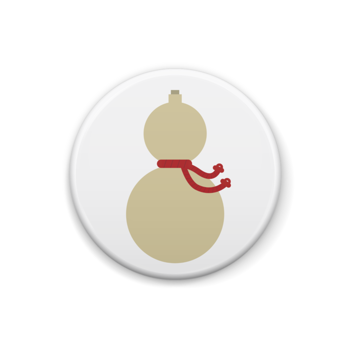 ひょうたん　イラスト缶バッジ