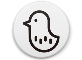 鳥　イラスト缶バッジ