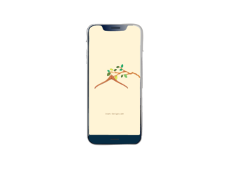 ハンガーイラストスマホ用壁紙
