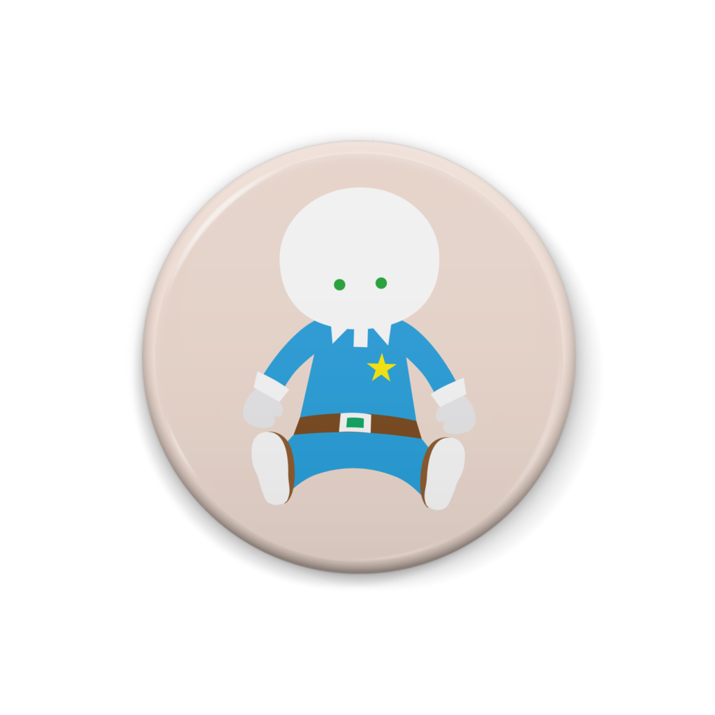 G-Oのイラスト缶バッジ