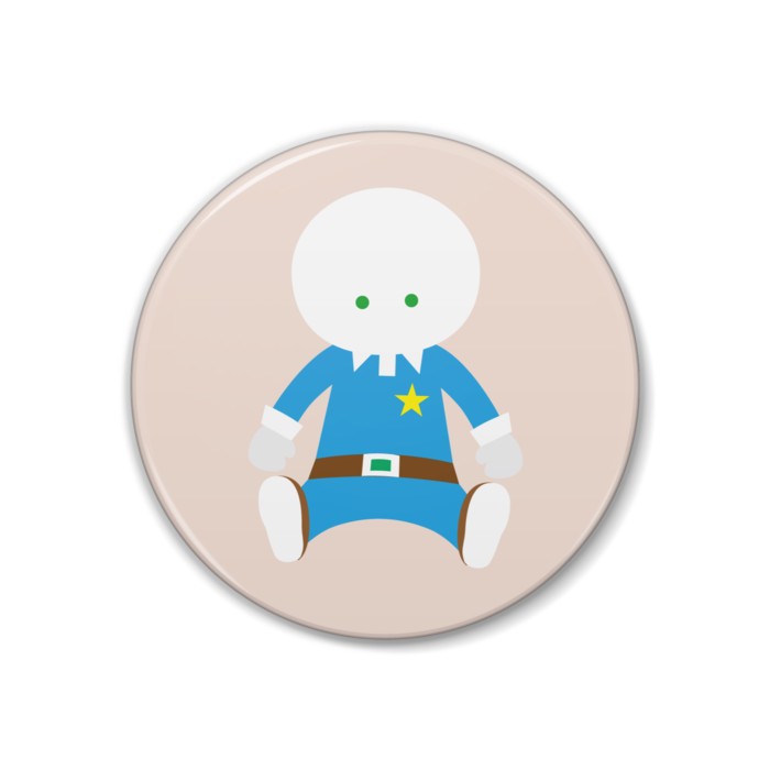 G-Oのイラスト缶バッジ