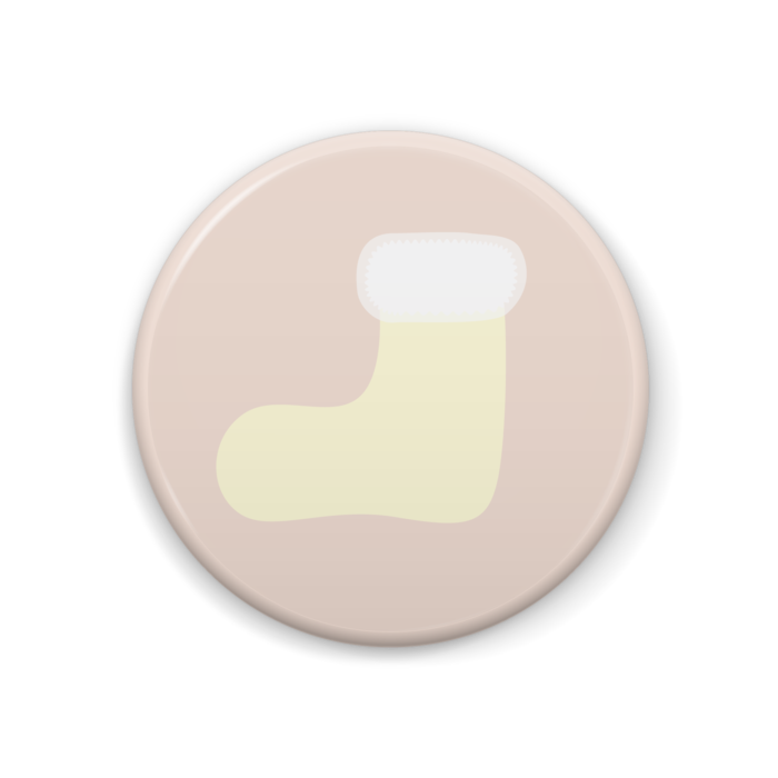 靴下のイラスト缶バッジ