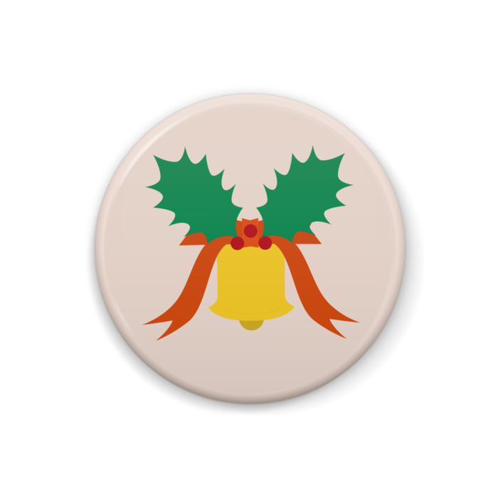 ベルのイラスト缶バッジ