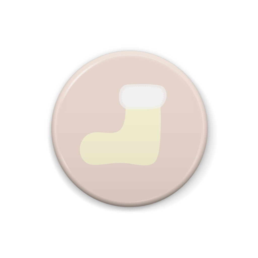 靴下のイラスト缶バッジ
