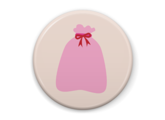 プレゼントのイラスト缶バッジ