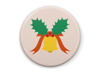 ベルのイラスト缶バッジ