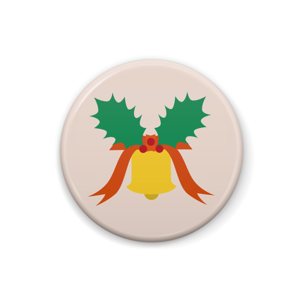 ベルのイラスト缶バッジ