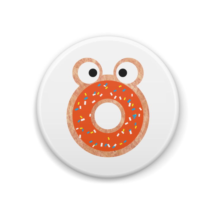 わいわなドーナツ　イラスト缶バッジ